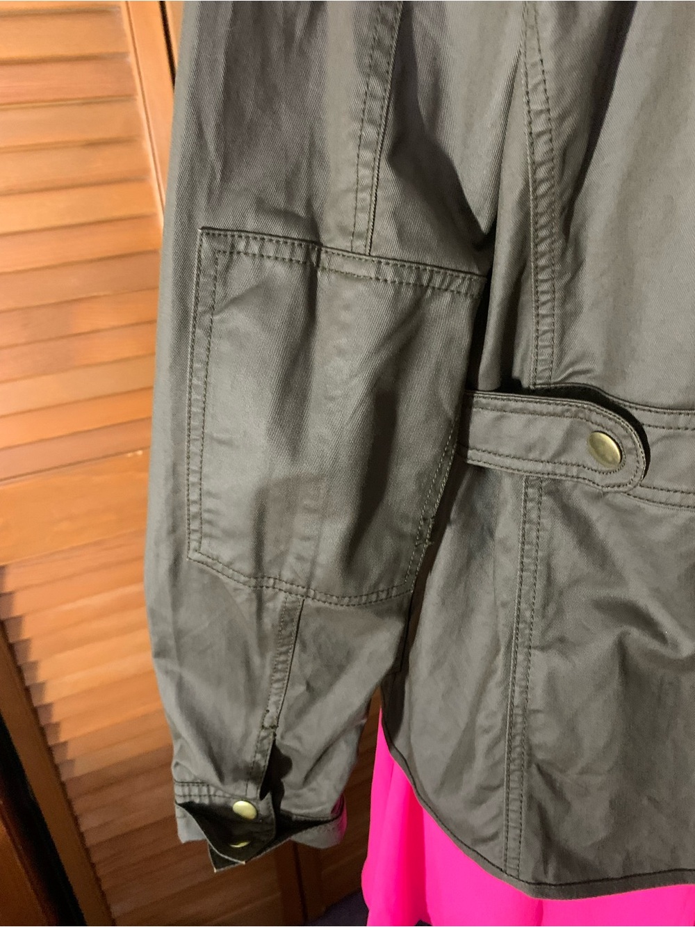J. Crew Women’s Olive/Brown Waxed Canvas Field Jacket - Picture 7 of 12